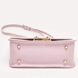 Pre Owned Furla Lilac Leather Metropolis Shoulder Bag