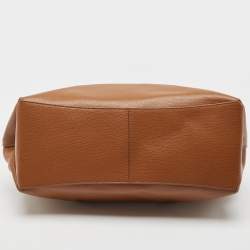 Pre Owned Furla Brown Leather Lavinia Medium Tote