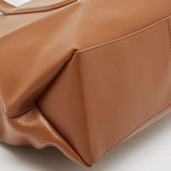 Pre Owned Furla Brown Leather Lavinia Medium Tote