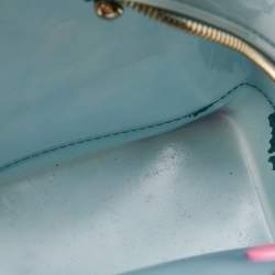 Pre Owned Furla Blue Rubber Embellished Candy Backpack