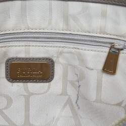 Furla Taupe Leather Zip Tote