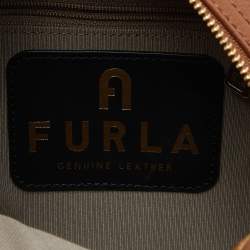 Furla Brown Leather Mini Backpack 