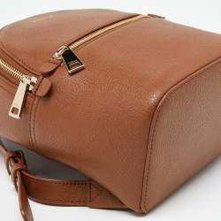 Furla Brown Leather Mini Backpack 