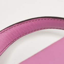 Furla Pink Leather Stacy Drawstring Bucket Bag