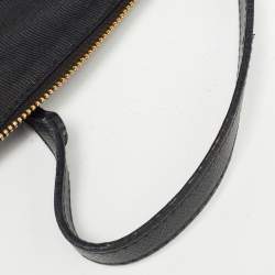 Pre Owned Furla Black Leather Piper Dome Satchel