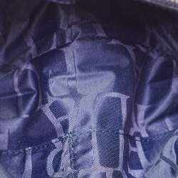 Pre Owned Furla Blue Leather Middle Zip Tote