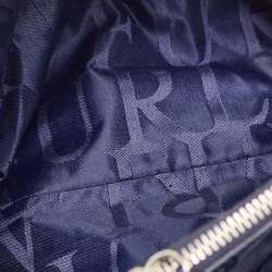 Pre Owned Furla Blue Leather Middle Zip Tote