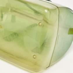 Pre Owned Furla Green Rubber Candy Satchel Bag