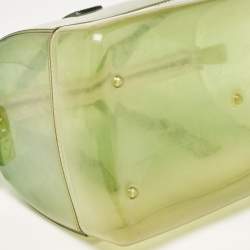 Pre Owned Furla Green Rubber Candy Satchel Bag