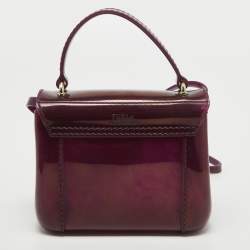Pre Owned Furla Purple Rubber Mini Candy Bon Bon Crossbody Bag