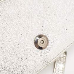 Pre Owned Furla Silver Leather Diana Shoulder Bag