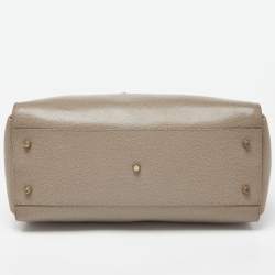 Pre Owned Furla Grey Leather Large Metropolis Tote