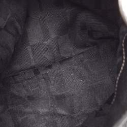 Furla Black Leather Ring Handle Baguette Bag