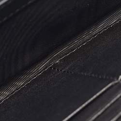 Furla Black Quilted Leather XL Cometa Zip Around Wallet 