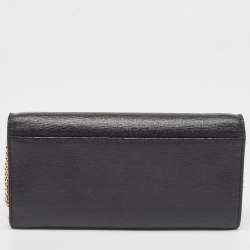 Furla Black Leather Babylon Wallet on Chain 