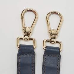 Furla Navy Blue Leather Stacy Drawstring Bucket Bag