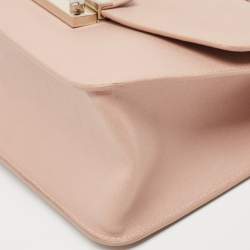 Furla Light Pink Leather Julia Top Handle Bag