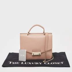 Furla Light Pink Leather Julia Top Handle Bag