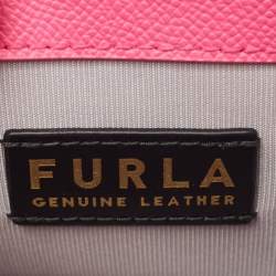 Furla Pink Leather Micro Venere Top Handle Bag