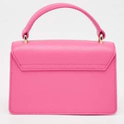 Furla Pink Leather Micro Venere Top Handle Bag