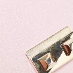 Pre Owned Furla Light Pink Leather Bella Chain Shoulder Bag