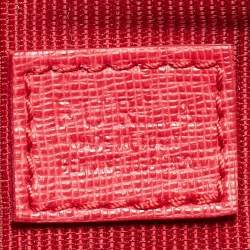 Pre Owned Furla Red Leather Lilli Camera Crossbody Bag