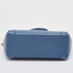 Furla Blue Leather Mini Ginevra Crossbody Bag