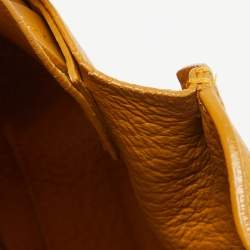 Pre Owned Furla Mustard Leather Medium Capriccio Top Handle Bag