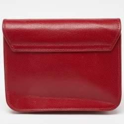 Furla Red Leather Mini Metropolis Crossbody Bag