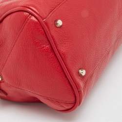 Furla Red Leather Arianna Satchel