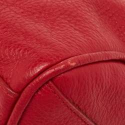Furla Red Leather Arianna Satchel
