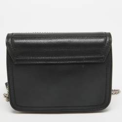 Pre Owned Furla Black/Silver Leather Metropolis Shoulder Bag