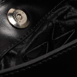 Pre Owned Furla Black/Cream Leather Bag