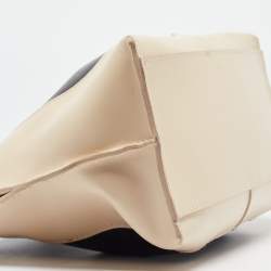 Pre Owned Furla Black/Cream Leather Bag