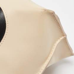 Pre Owned Furla Black/Cream Leather Bag