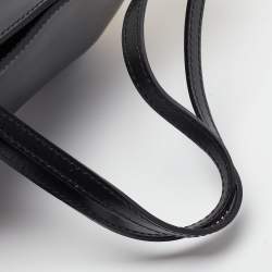 Pre Owned Furla Black/Cream Leather Bag