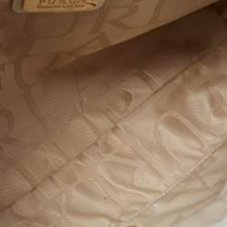 Pre Owned Furla White Leather Medium Agata Satchel