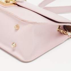 Pre Owned Furla Pink Leather Metropolis Shoulder Bag