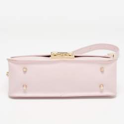 Pre Owned Furla Pink Leather Metropolis Shoulder Bag