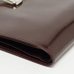 Pre Owned Furla Brown Brushed Leather Bifold Wallet