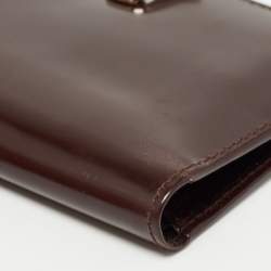 Pre Owned Furla Brown Brushed Leather Bifold Wallet