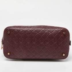 Pre Owned Furla Burgundy Leather Dome Satchel
