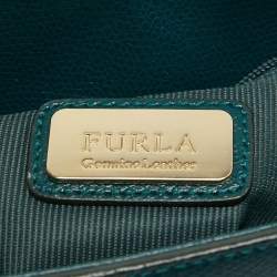 Furla Green Leather Small Metropolis Tote