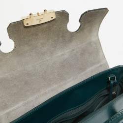 Furla Green Leather Small Metropolis Tote