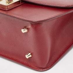 Furla Red Leather Metropolis Shoulder Bag