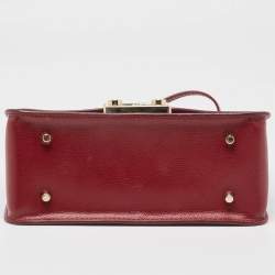 Furla Red Leather Metropolis Shoulder Bag