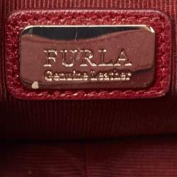 Furla Red Leather Metropolis Shoulder Bag