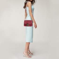 Furla Red Leather Metropolis Shoulder Bag