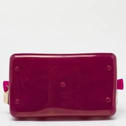 Furla Pink Rubber Candy Satchel 