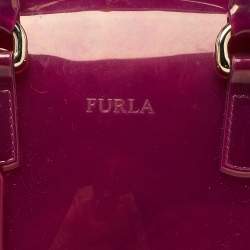 Furla Pink Rubber Candy Satchel 